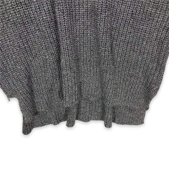 H&M Knit Side Zip Slit Sweater In Grey Size Small - Picture 6 of 8